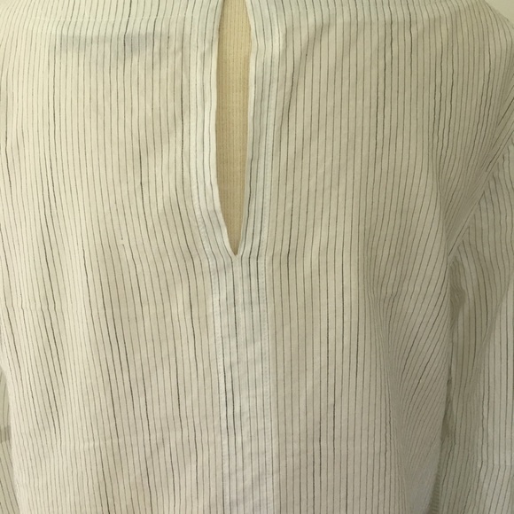 Loft Pinstriped Flare Sleeve Top - Picture 6 of 6